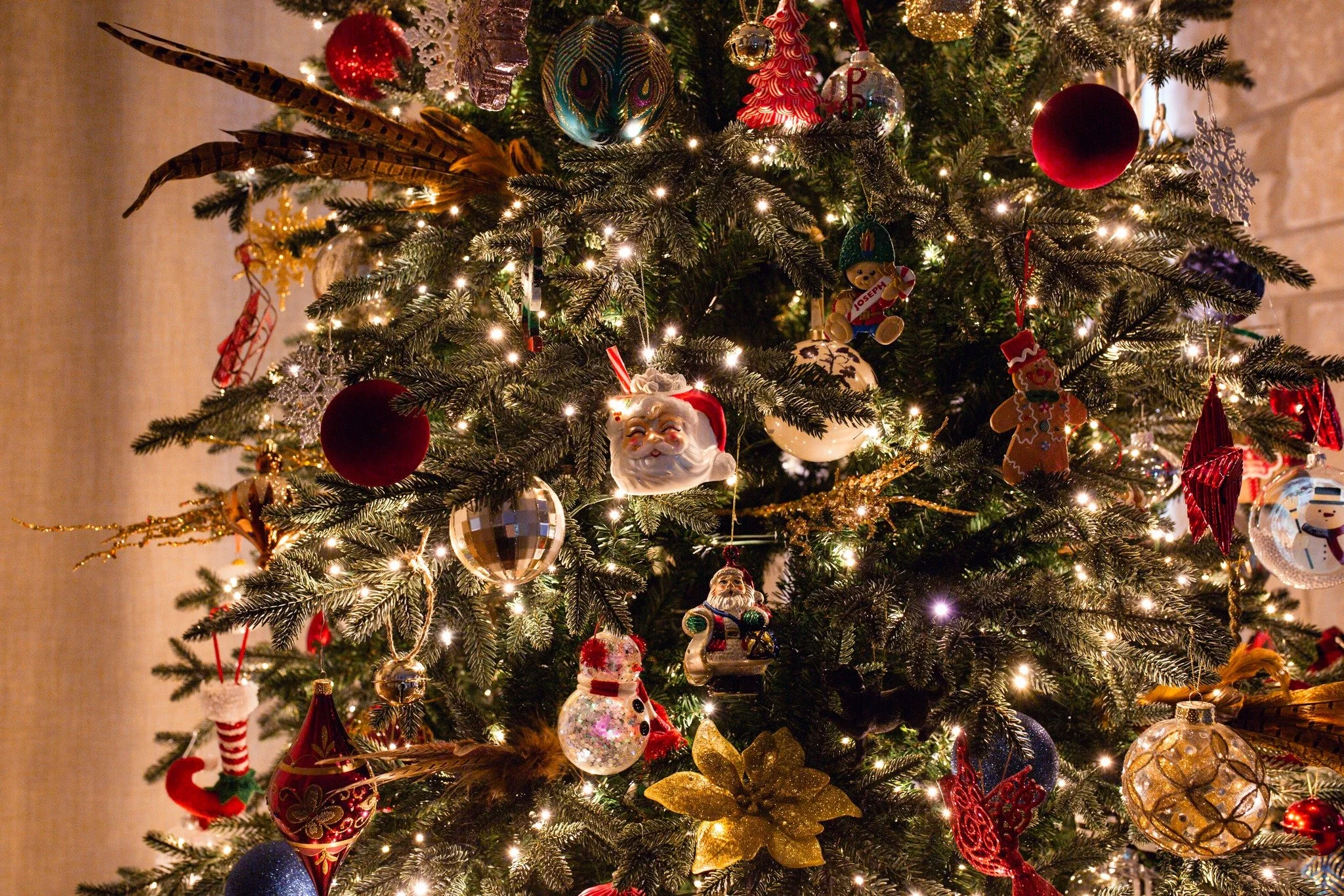 I don't think I could ever do a theme Christmas tree in our house, because one of my favorite things is this display of ornaments we've collected over the years. Are you team "theme tree" or "curated tree"?

#christmas #christmaso
