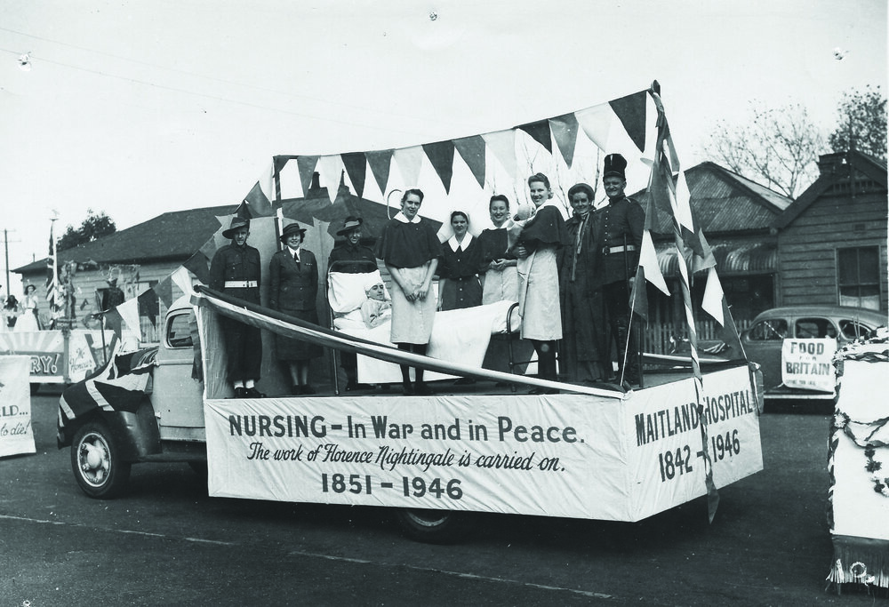 Maitland Hospital float, Victory Parade, 1946.