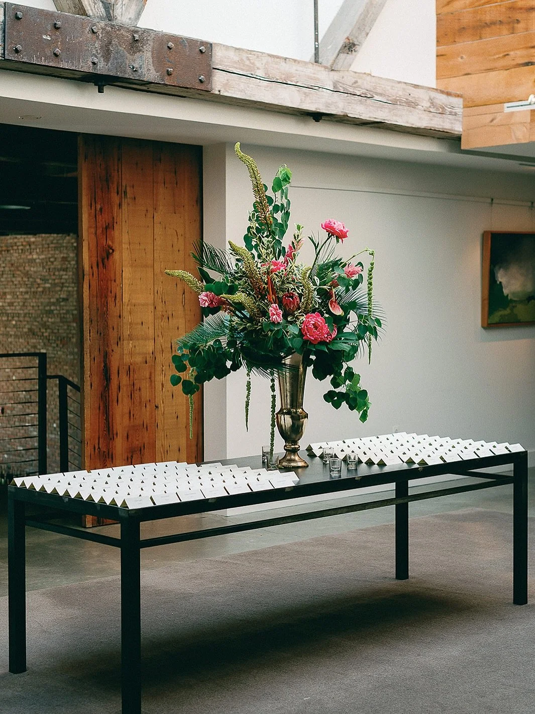 the face of a bride who just saw her escort table arrangement >>> so much love for you Nashe 🧡🧡🧡 @mtndaaa @hannahjanphoto