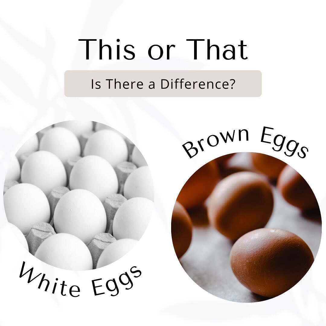 Have you ever wondered the difference between white and brown eggs? 🤔🥚

Let&rsquo;s find out 👇🏼

Nutritionally speaking, there is no difference between the two!

The difference in colour is simply because of the chicken that laid them 🐓

But the