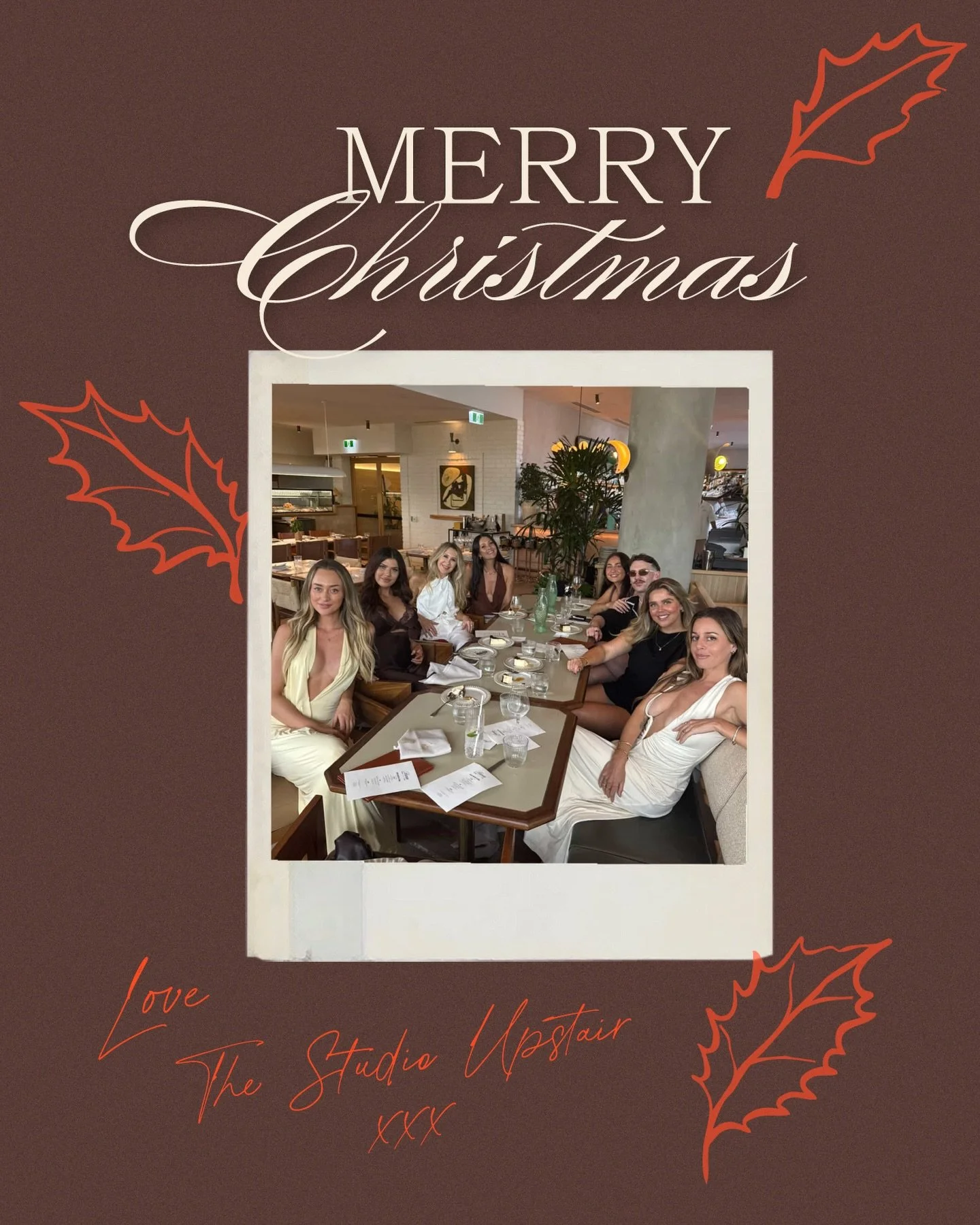 Merry Christmas to our beautiful Studio Upstairs family 🎄
As we wrap up another year, we just want to say how grateful we are for each and every one of you. Thank you for the support, loyalty, laughter, and trust you bring through our doors&mdash;it