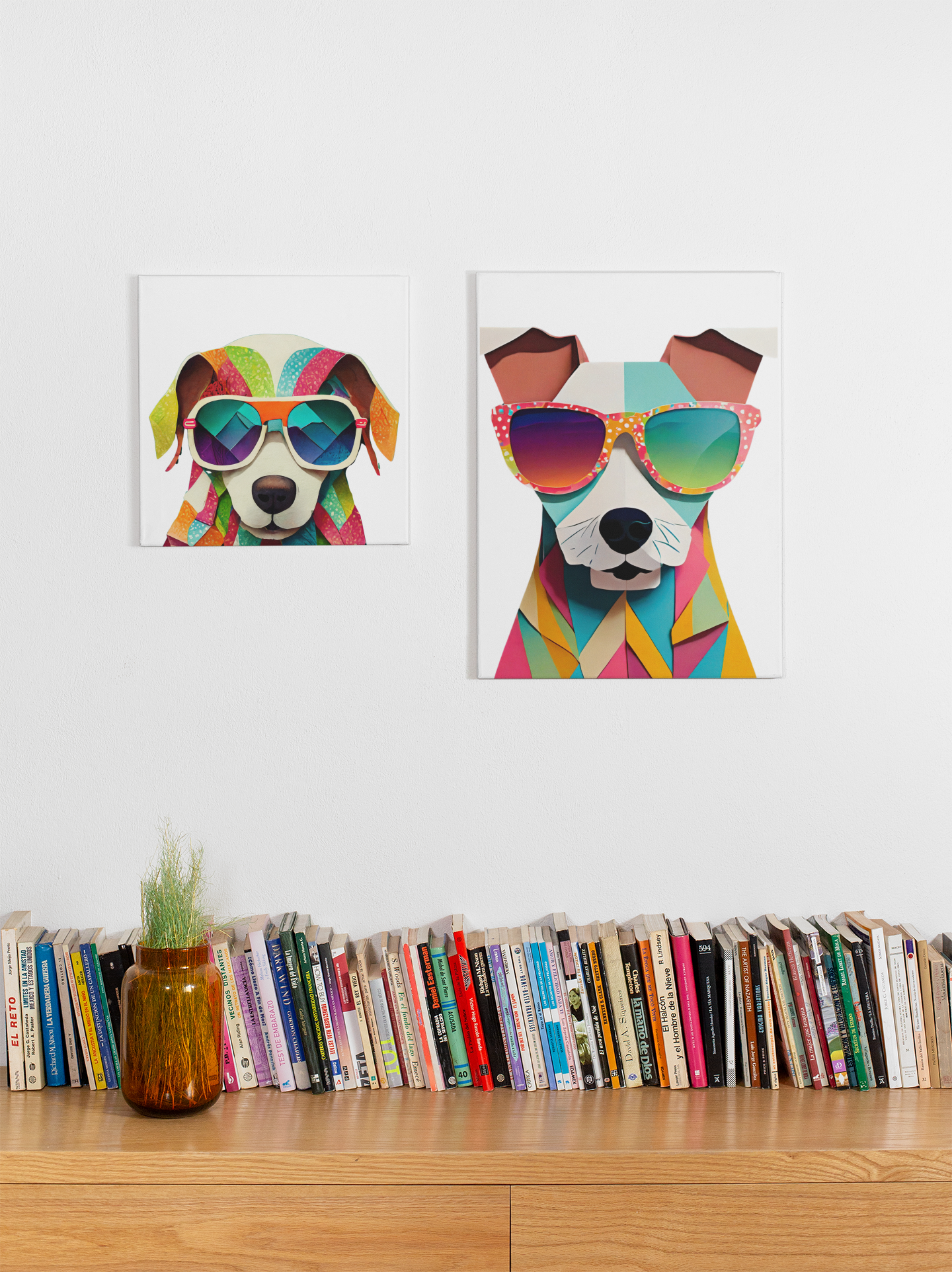 mockup-of-a-square-canvas-print-and-a-vertical-wall-canvas-displayed-over-a-bookshelf-25863.png