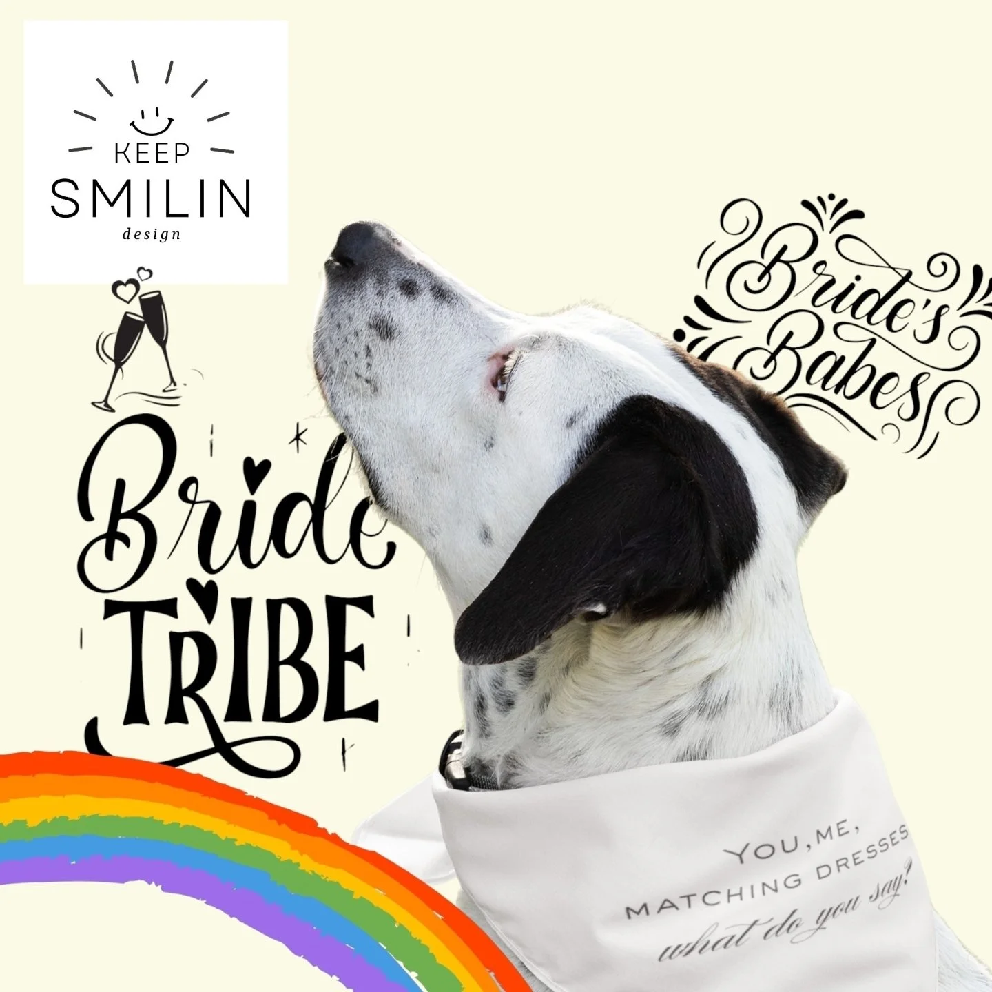 When the bride says &lsquo;yes,&rsquo; the pup says &lsquo;woof!&rsquo; 🐾💍
Matching looks for your whole Bride Tribe &mdash; because everyone deserves a seat at the wedding party. 💖