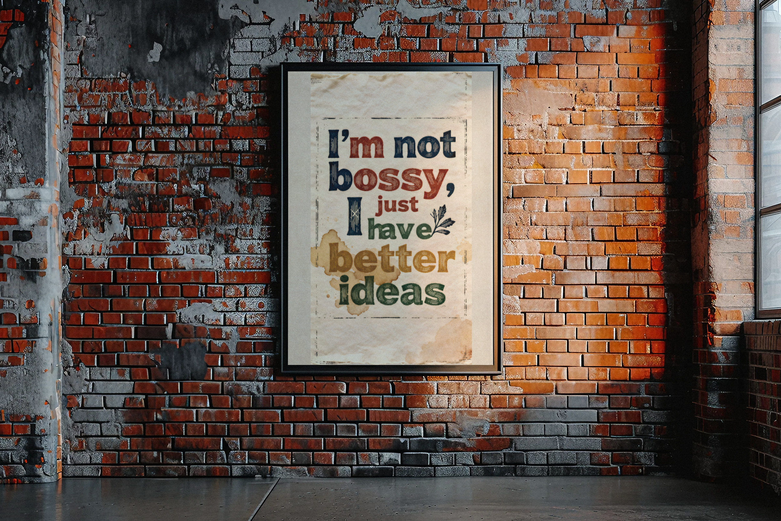 mockup-of-an-ai-created-art-print-placed-on-a-brick-wall-m38977.png