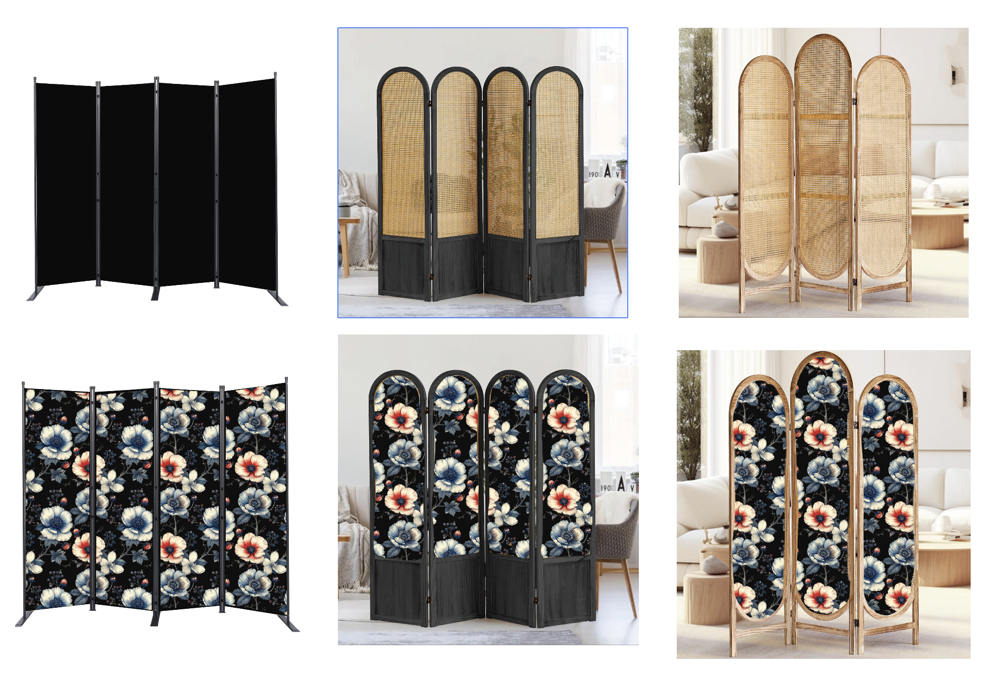 Nocturn Blooms fabric + a simple divider frame for an easy custom home decor piece.