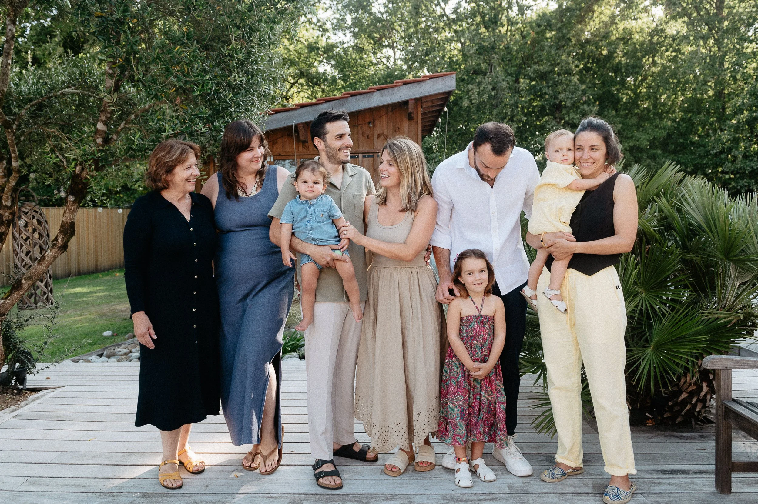 Séance photo réunion de famille au Cap Ferret