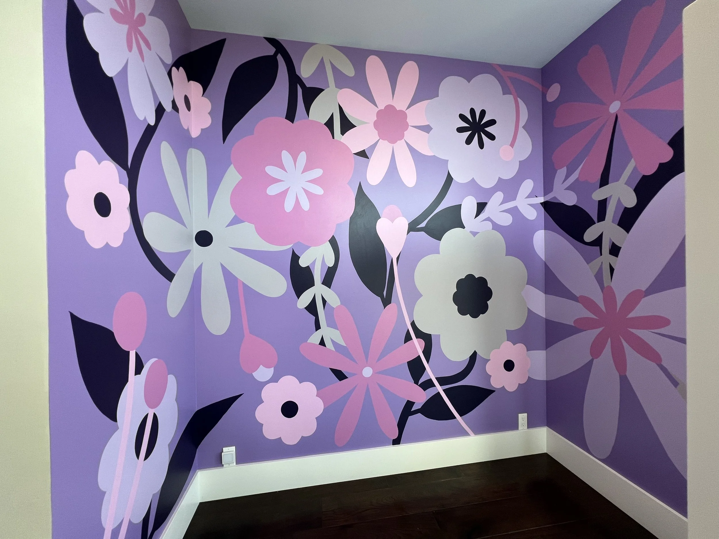 Floral Bedroom Mural