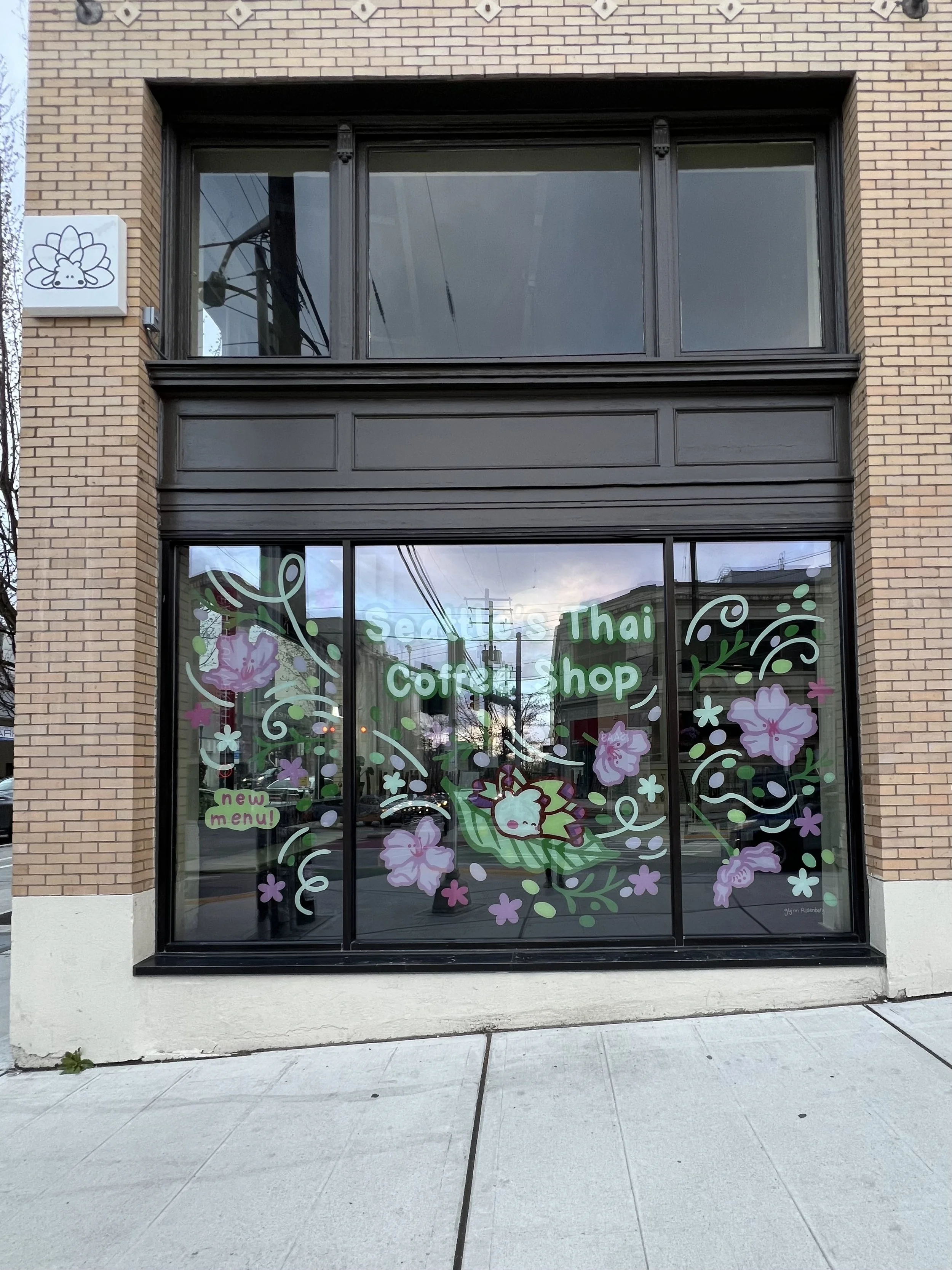 Spring Window Painting