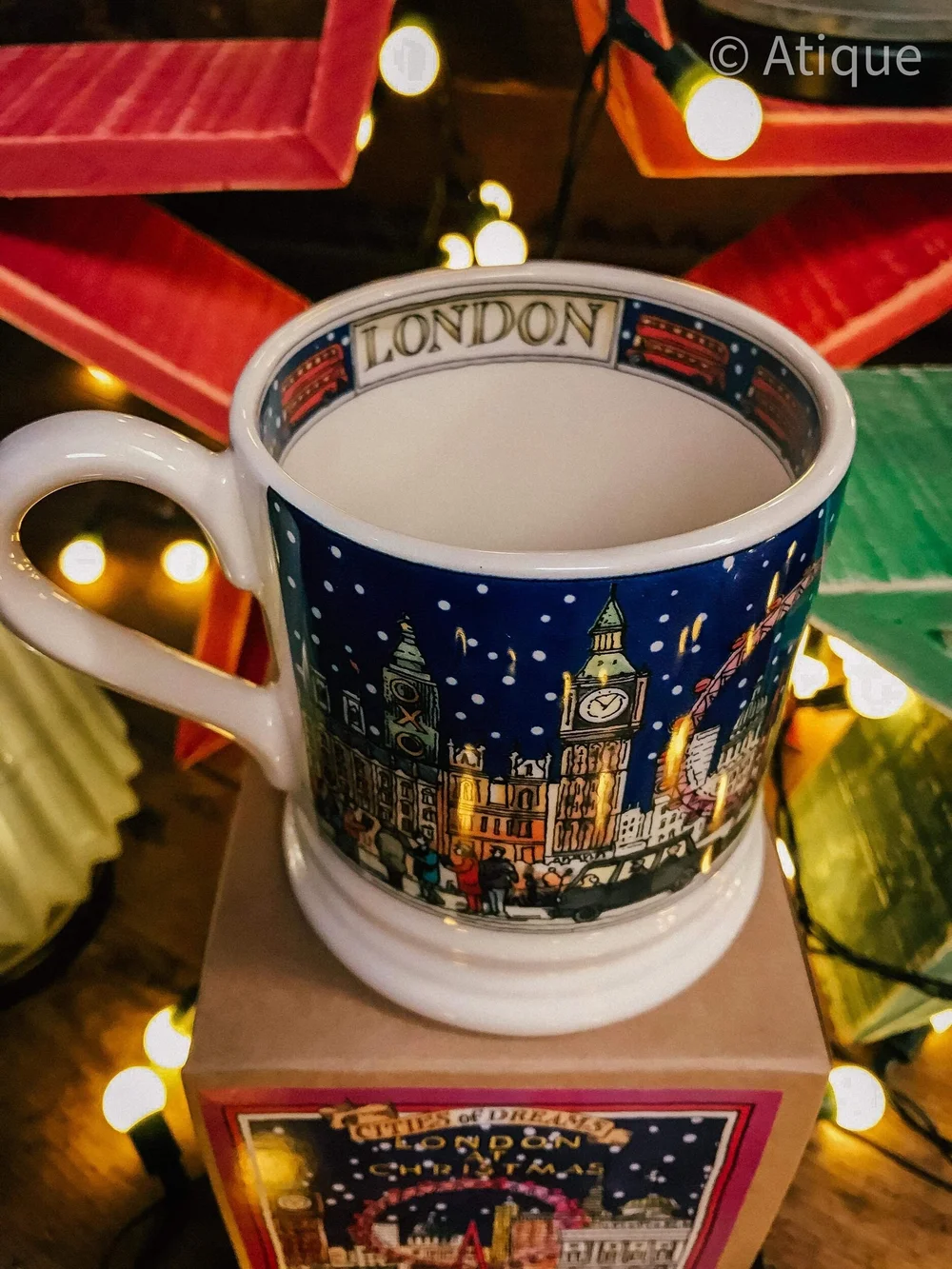 Emma Bridgewater London At Christmas 1/2 Pint Mug — Atique Interiors