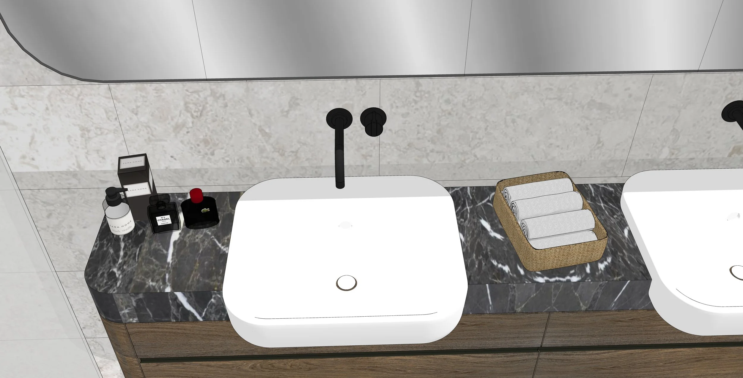 sydney high rise apartment renovation bathroom vanity design