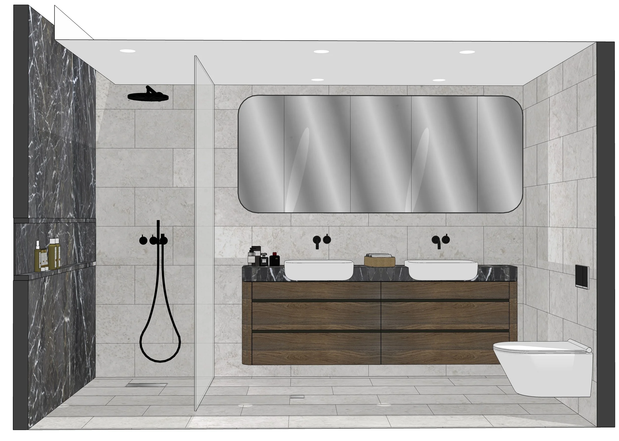 sydney high rise apartment renovation typical bathroom 