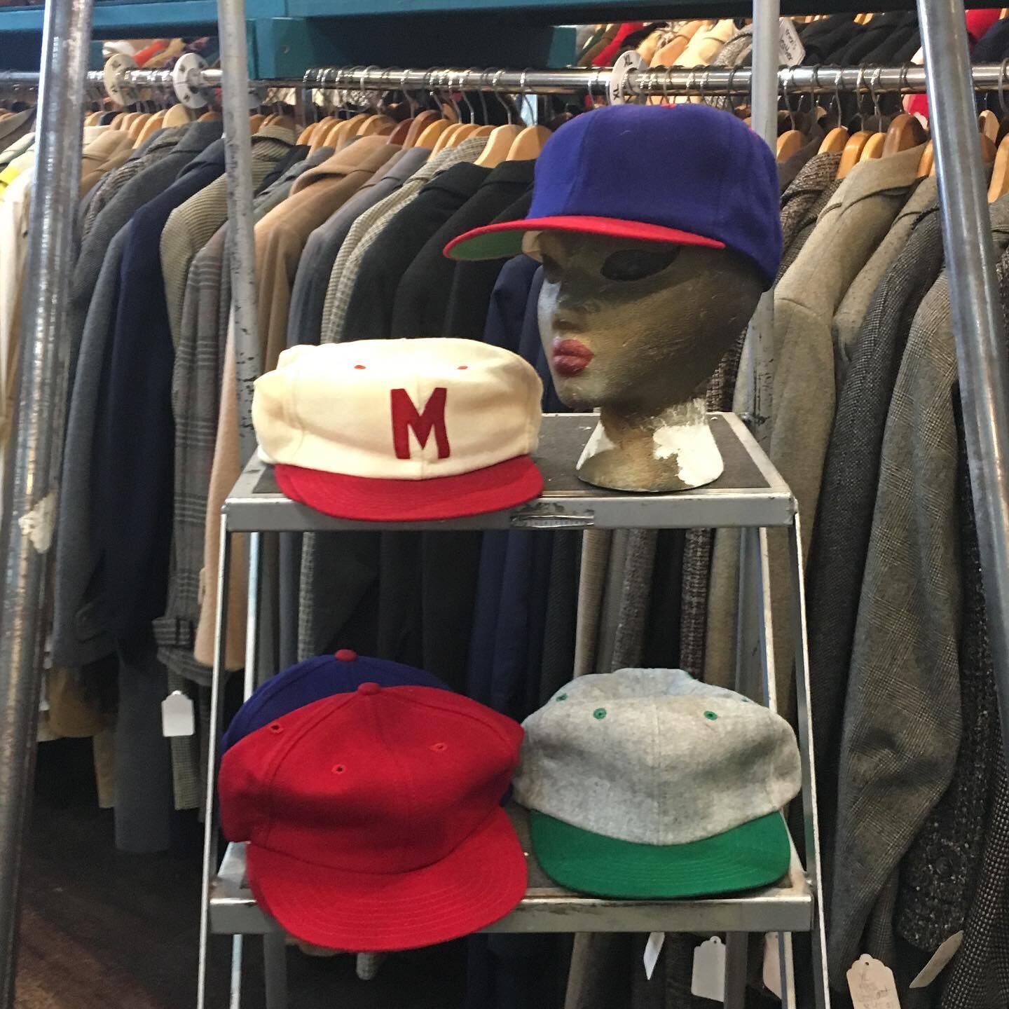We just put out a bunch of deadstock wool baseball caps on the sales floor. Adult sizes! M-L Great condition. $25 each 💕💕💕