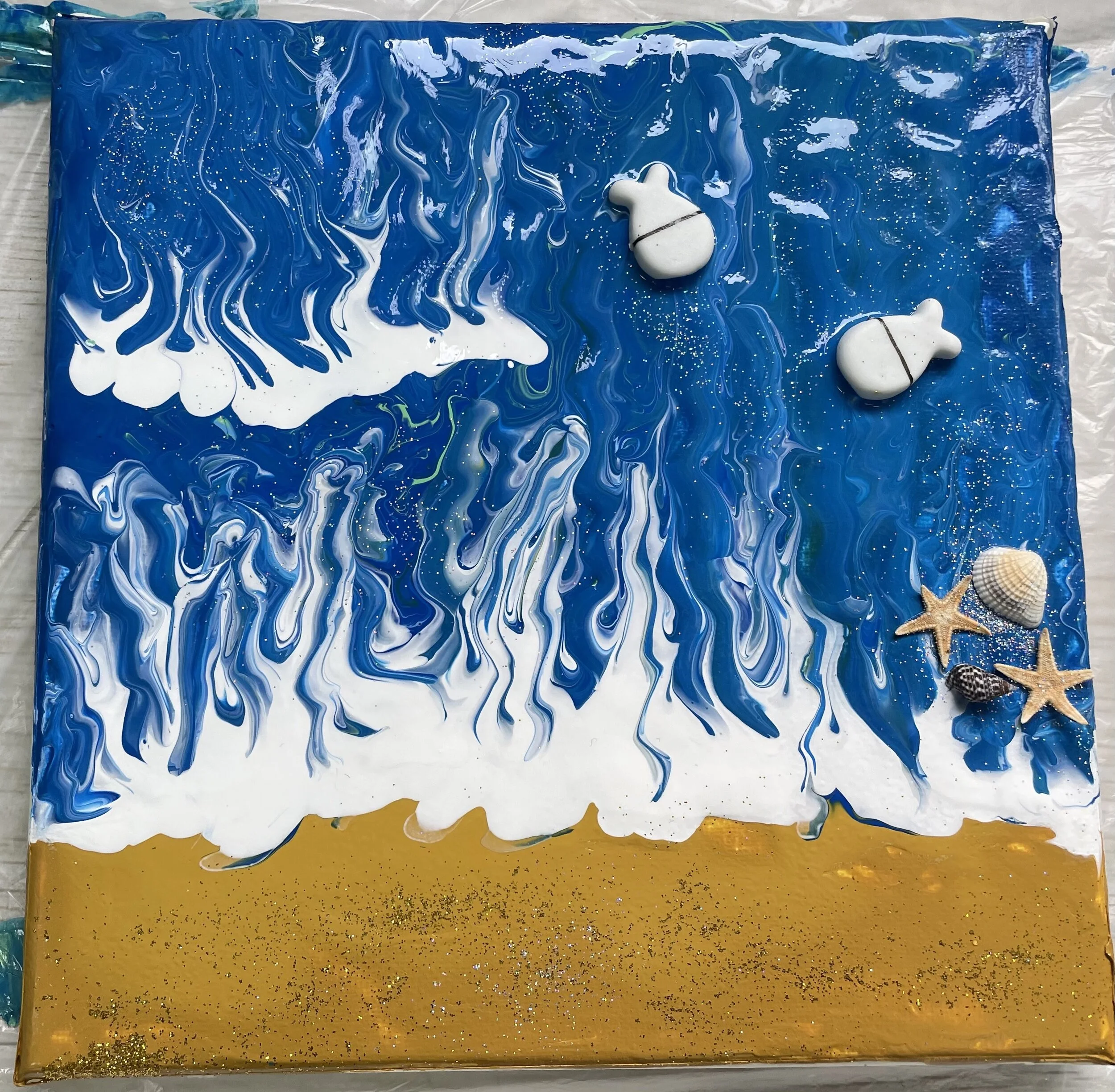 流体画的制作 