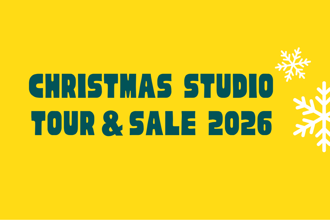 Christmas Studio Tour &amp; Sale 2026