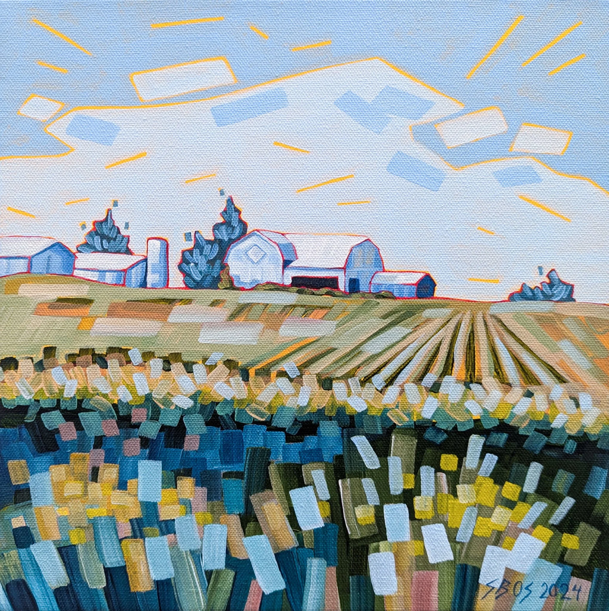 Little White Farm 1, Acrylic on Canvas, $350, S Bos.jpg