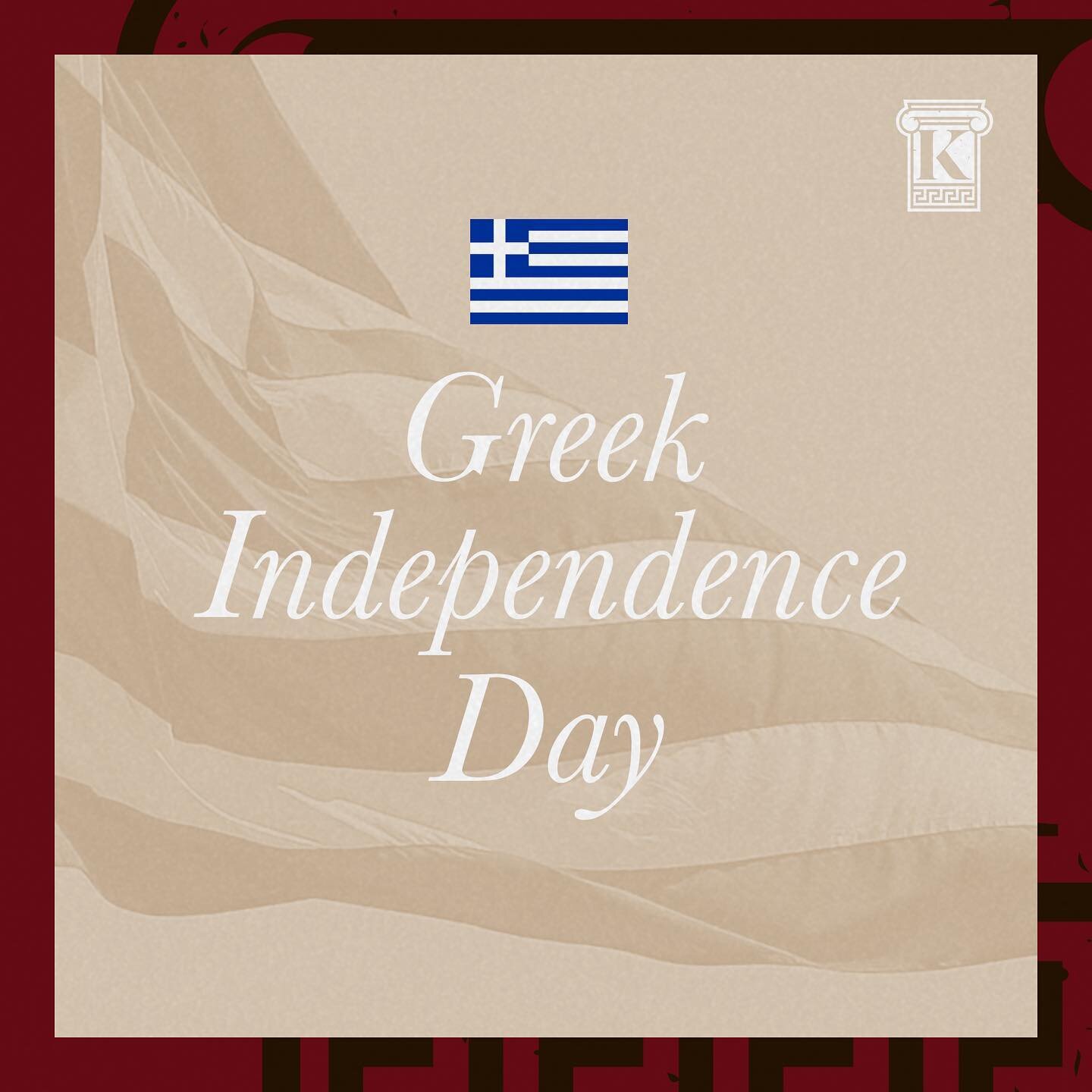 Happy Greek Independence Day! Today marks the 200th anniversary of Greece's independence. #konstantinlaw #estateplanning #bayarea