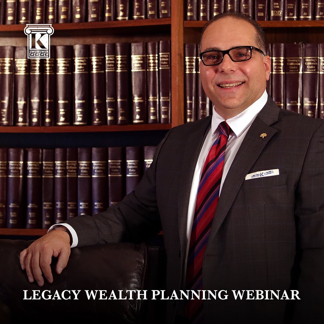 Did you miss the first Legacy Wealth Planning Webinar? Not to worry - the next one is this Saturday at 10 a.m. The link to the registration page is in the bio. #konstantinlaw #estateplanning #bayarea