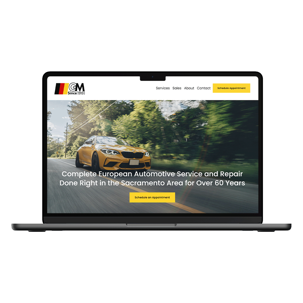 German Motors Website Design by Clayton Douglas Design