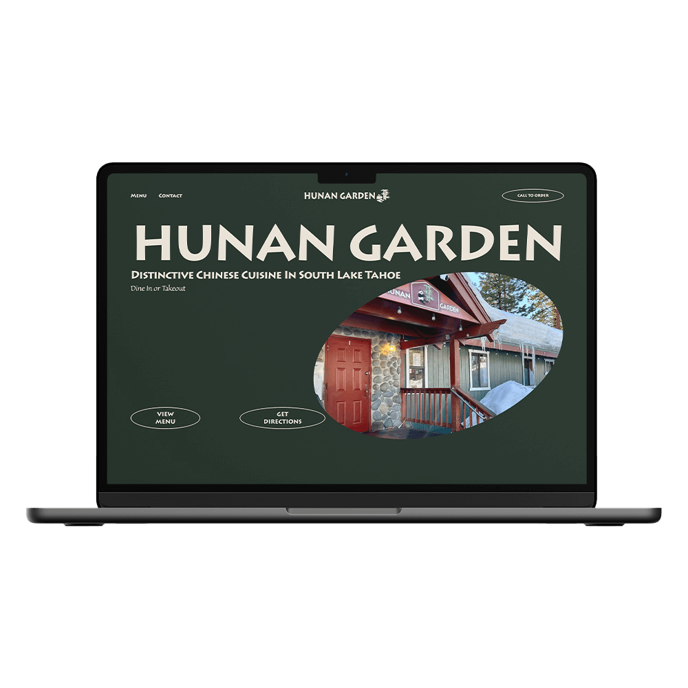 Hunan Garden Website Design by Clayton Douglas Design