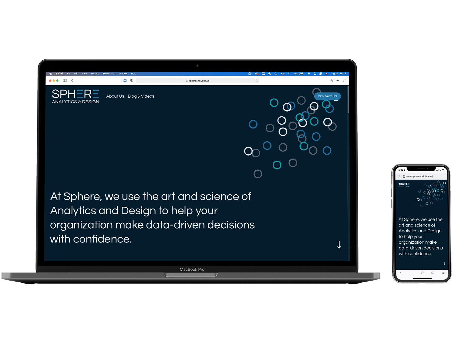 Sphere Analytics &amp; Design Website Design by Clayton Douglas Design