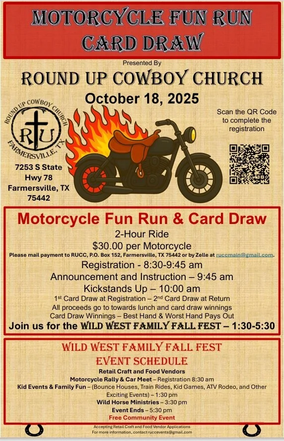Motorcycle Fun Run & Card Draw