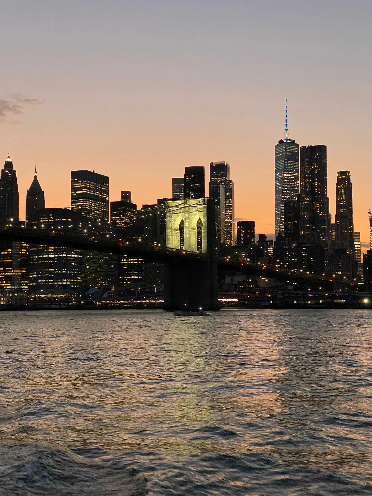 Lovely sunset cruise past the Statue of Liberty around Manhattan and under the Brooklyn Bridge! 🗽 #nyc #nycphotography #statueofliberty #nycsunsets #brooklynbridge #brooklynbridgesunset #oneworldtradecenter #sunsetcruise #sunset #newyork #newyorkcit