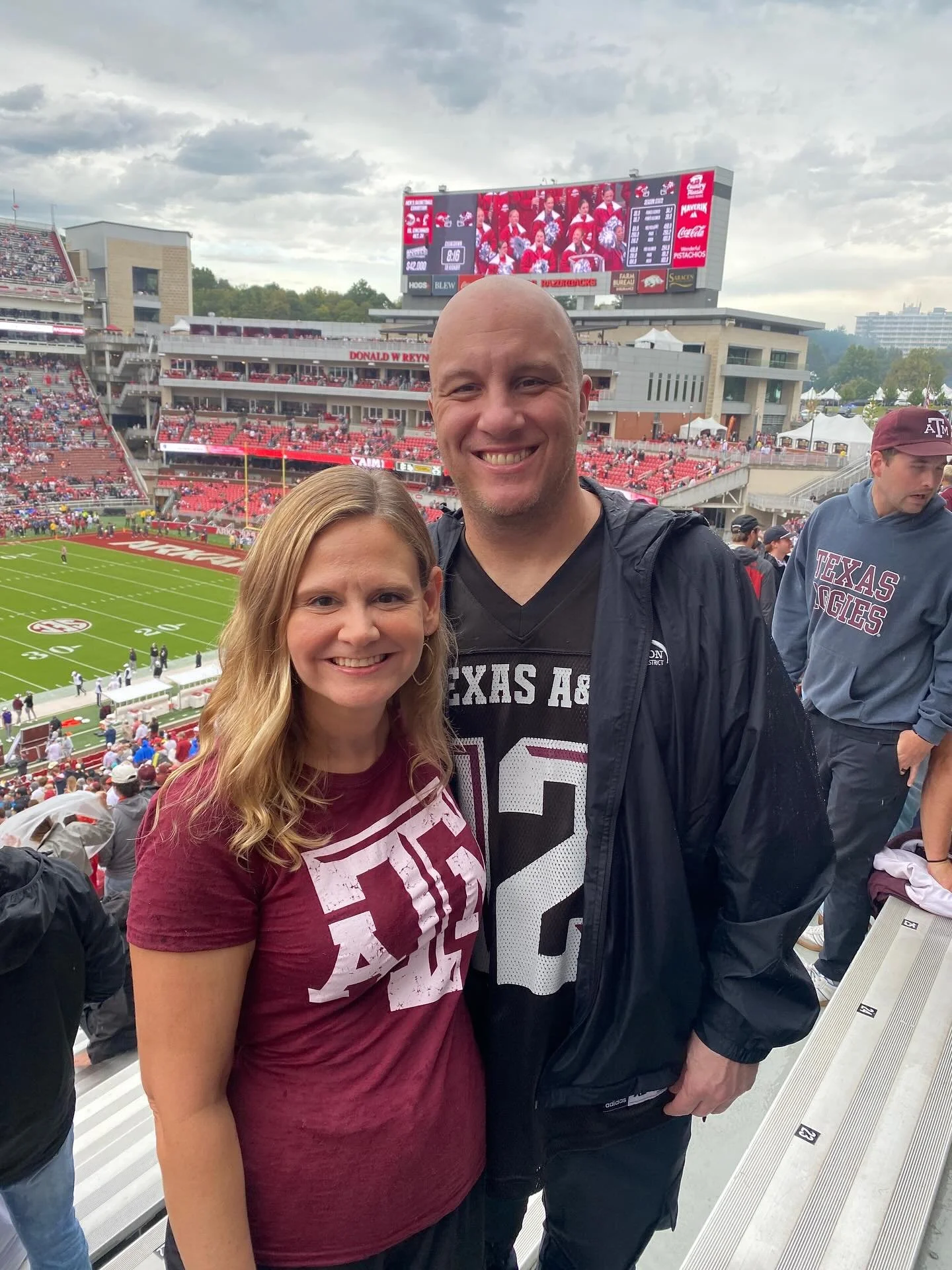 Ryan and I took a road trip to Arkansas to watch the Aggies! Gig &lsquo;em! 👍 #gigem #gigemaggies #aggies #aggiefootball #roadjesstravels