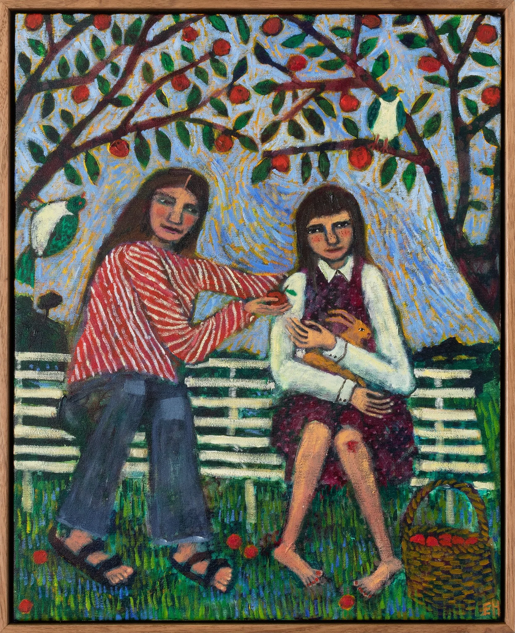 Twentysix Gallery, The Foragers, Emma Hercus, Two kereru and a rabbit 1.jpg