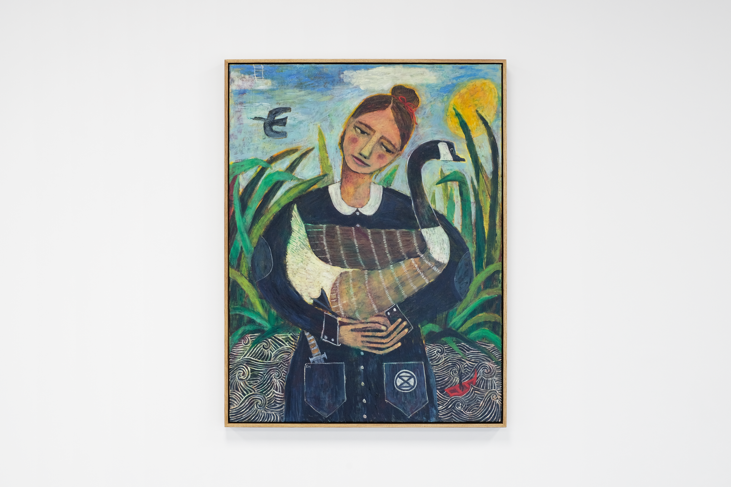 Twentysix Gallery, Emma Hercus, Luc and her Goose 2.png