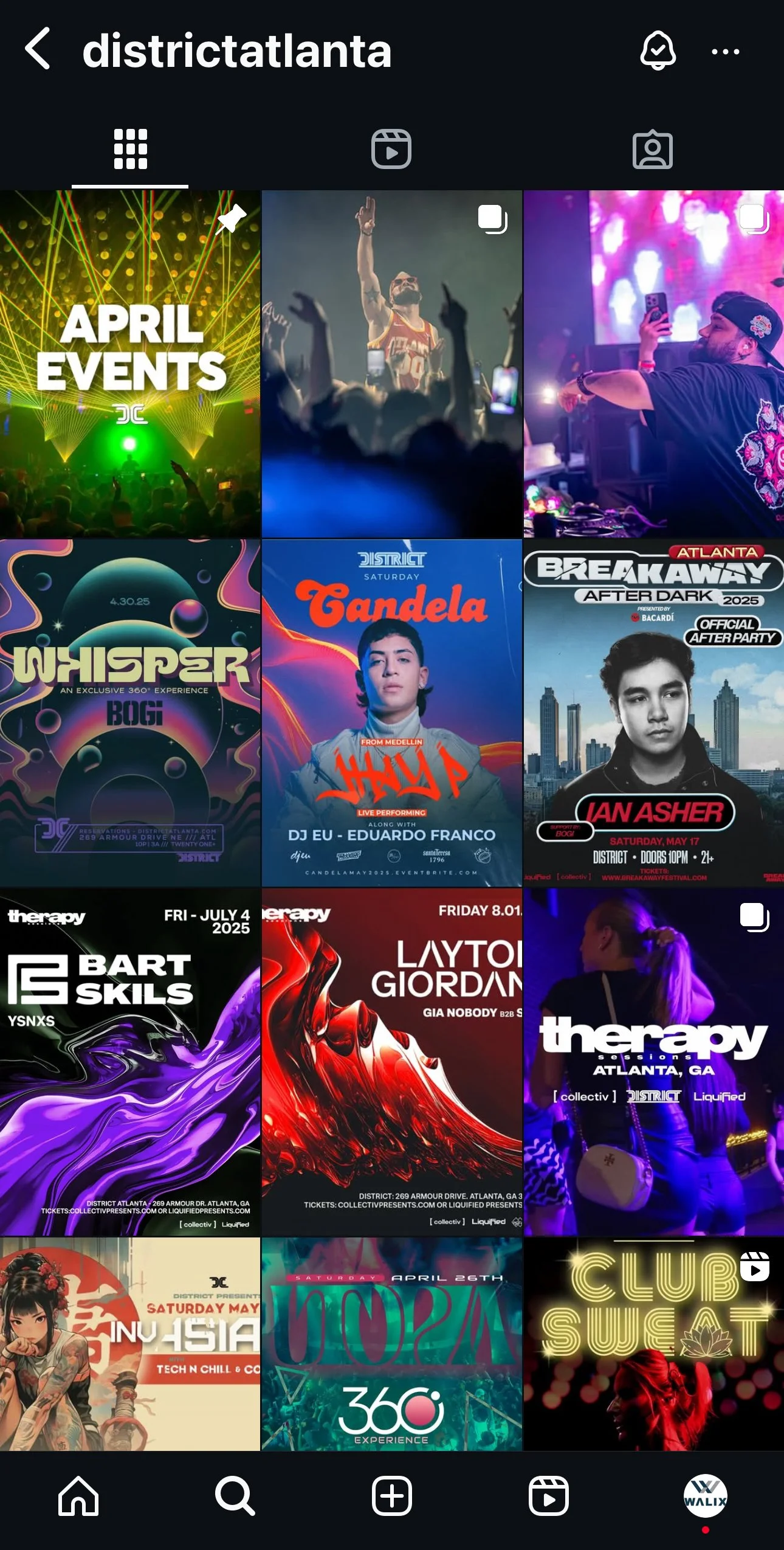 District Atlanta Instagram