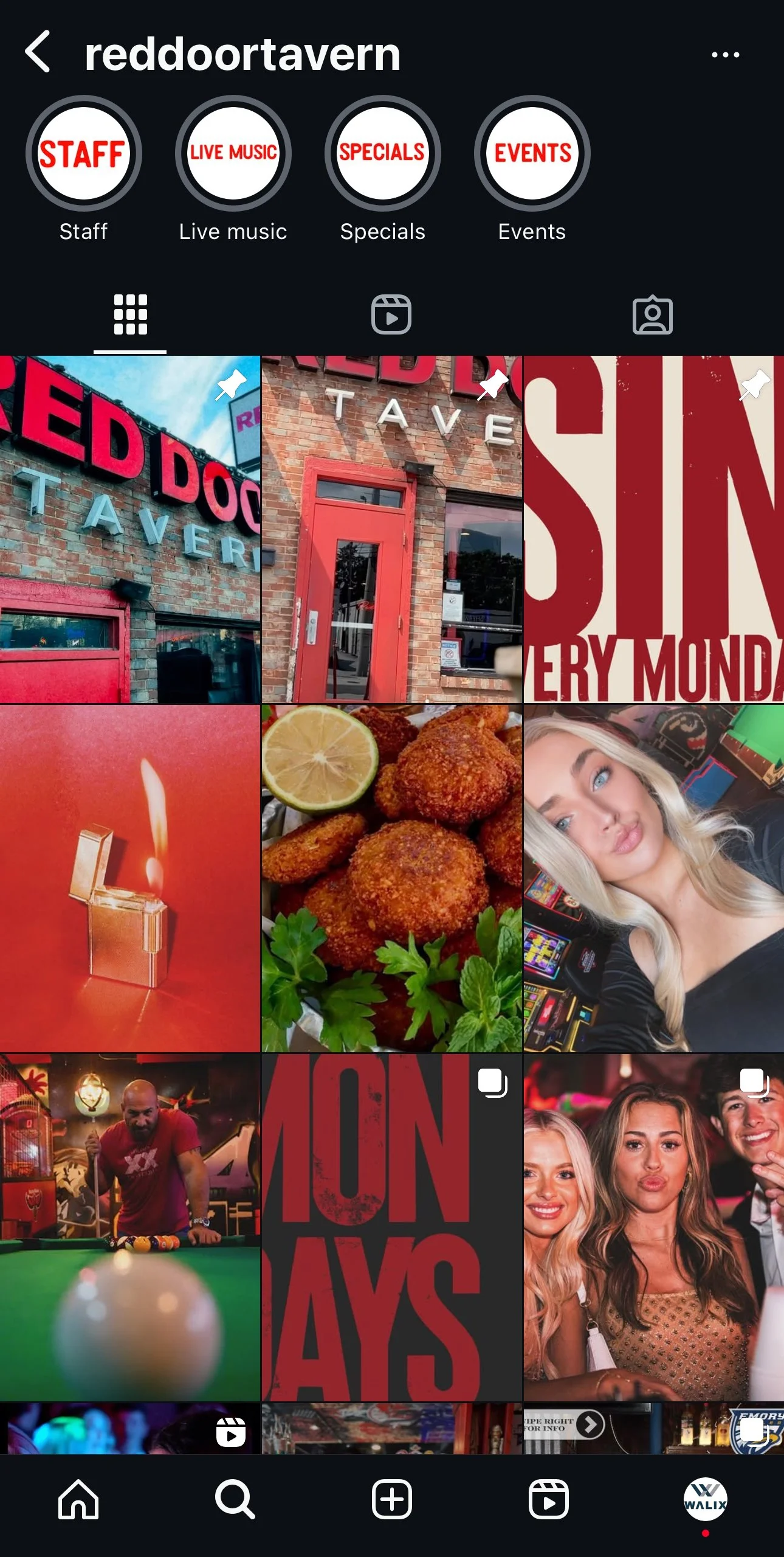 Red Door Tavern Instagram