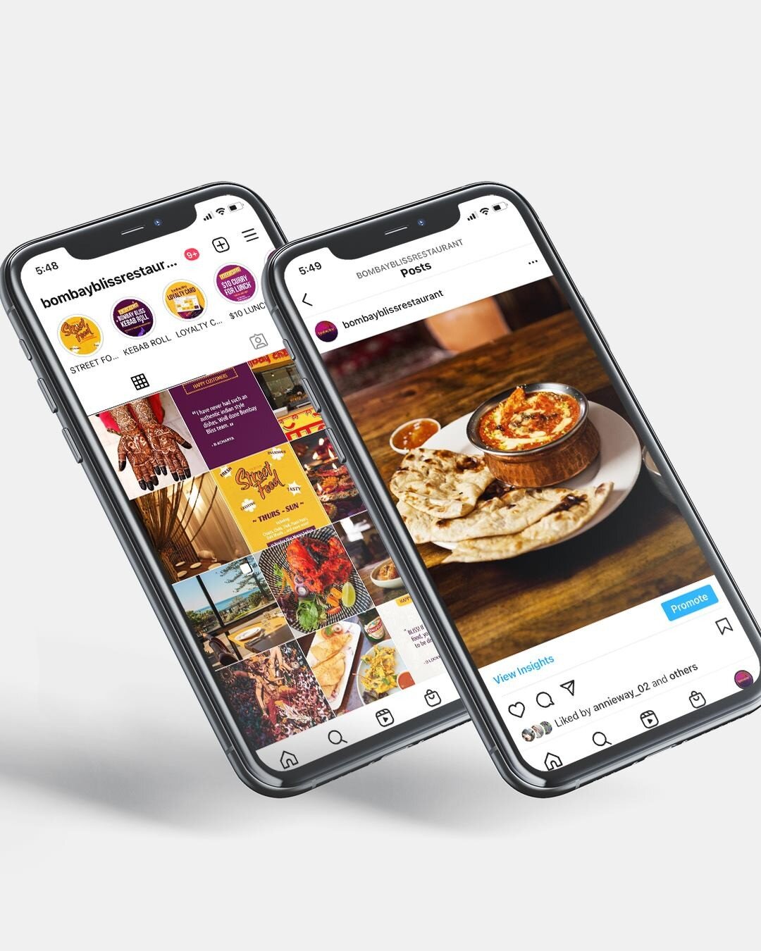 Digital marketing strategy, creation and scheduling for www.bombaybliss.com. From developing and running campaigns to photographing their tasty menu, we cover it all.
For more of our work: link in bio☝︎☝︎☝︎☝︎

☻☻☻

#tiamco #tiamcostudio #digital #bra