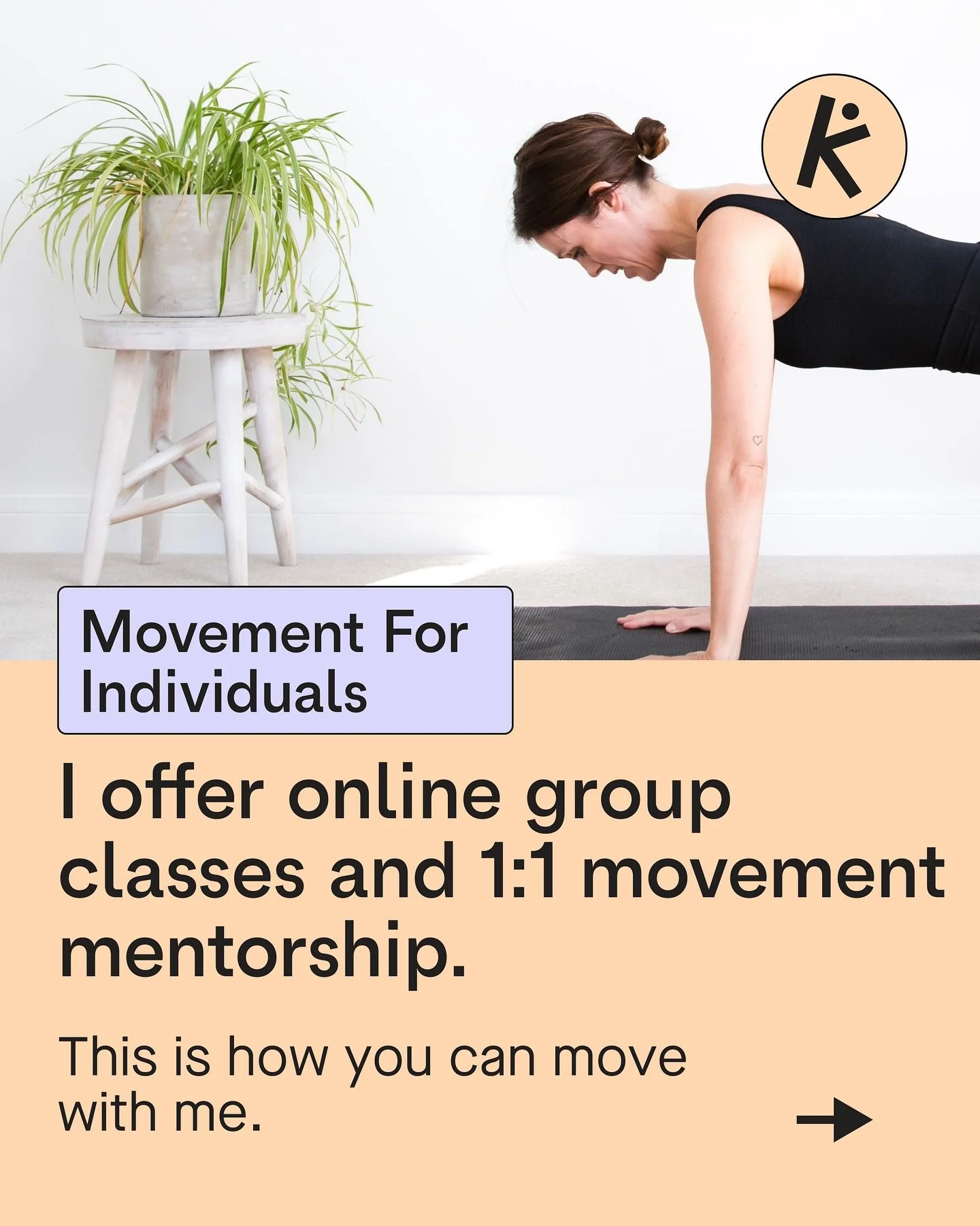 I offer online group classes and 1:1 movement mentorship, this is how you can move with me.

I help you move with ease and confidence, whether you&rsquo;re joining my group classes or working with me 1:1 in my movement mentorship located in the UK or