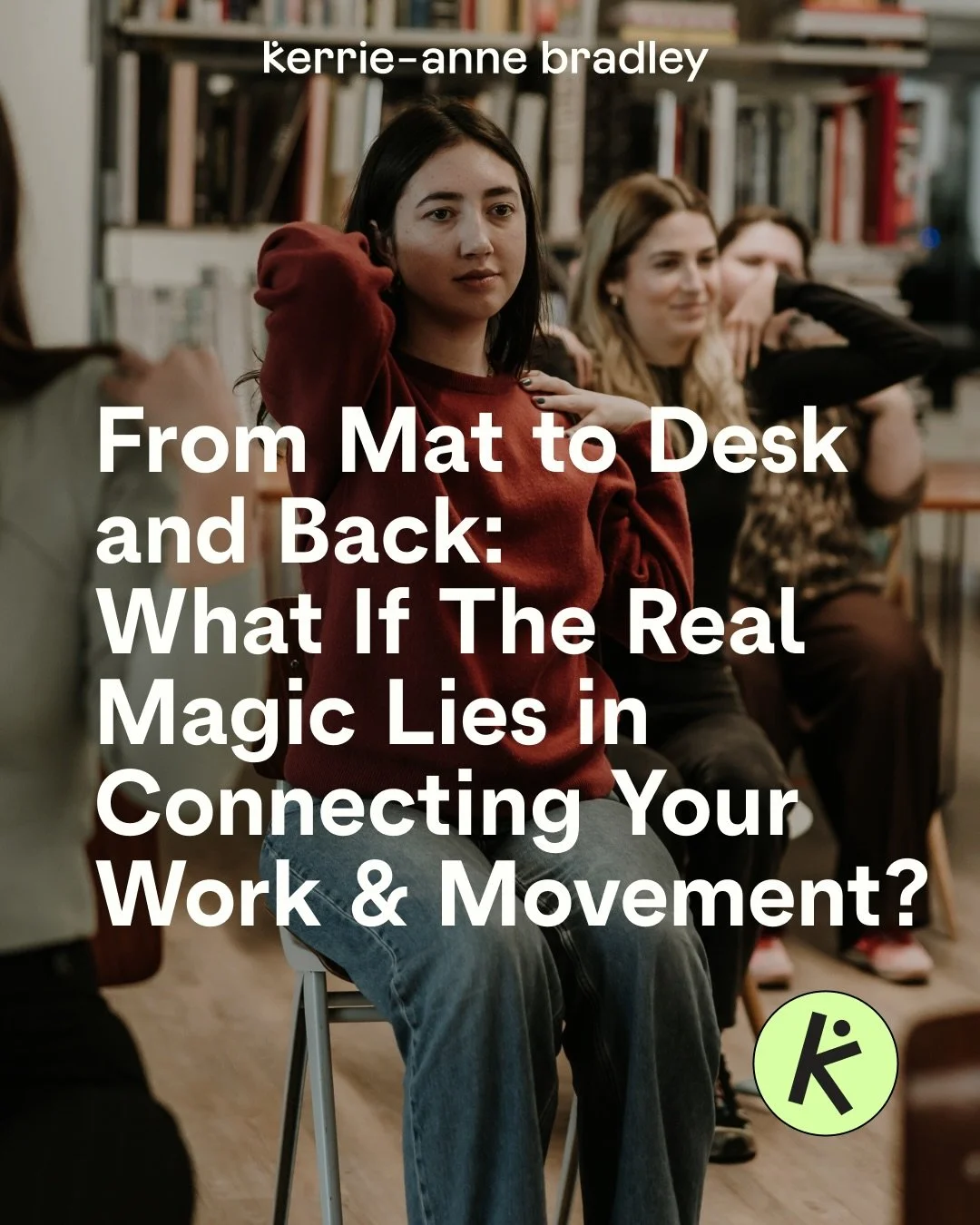 We often think of movement and work as two separate worlds. One happens on the mat, the other at the desk. But what if the real magic lies in connecting the two?

On the mat, you learn principles you can carry everywhere. Awareness of alignment, brea