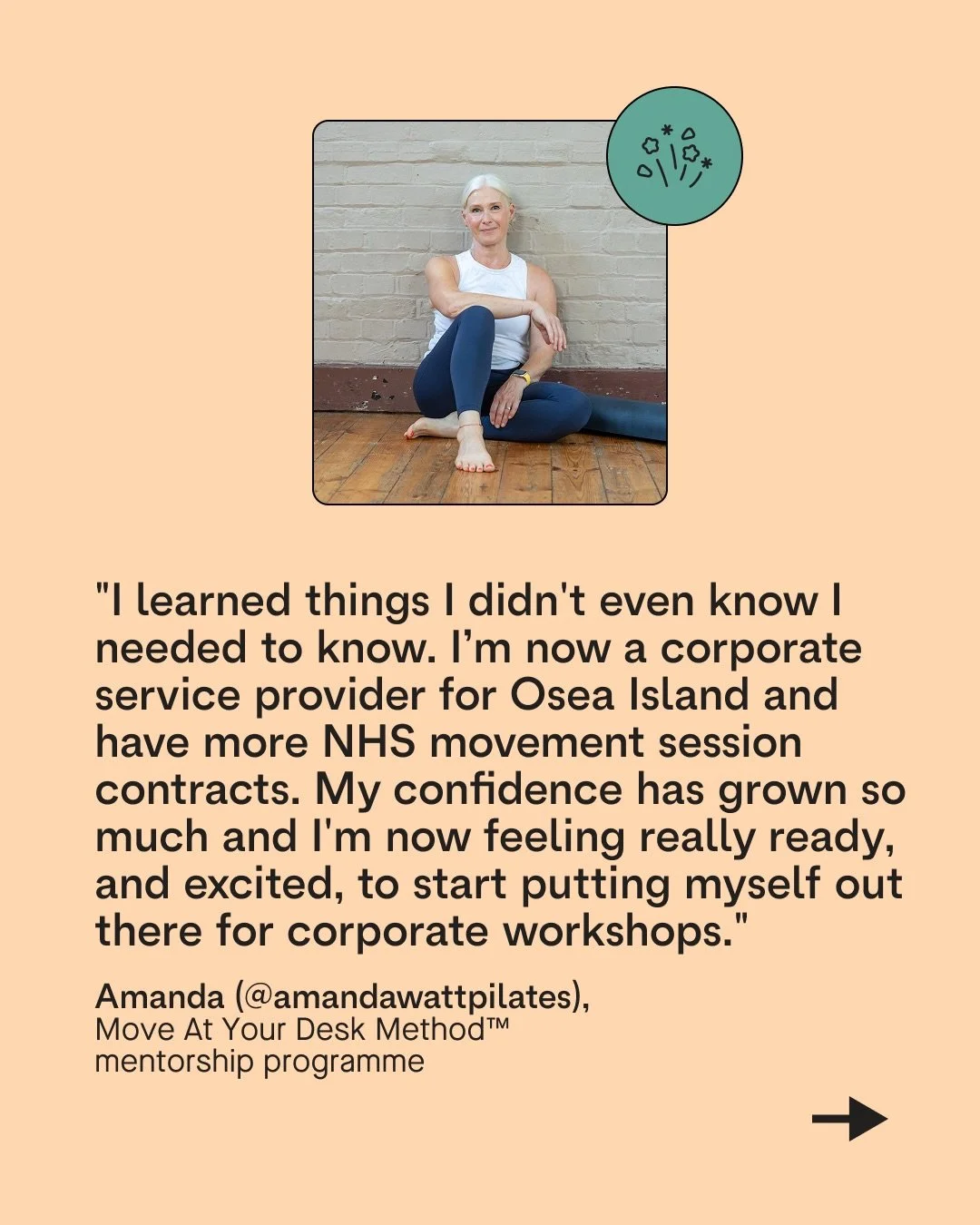 Sometimes you just need someone to help you see what you already have and show you exactly where to take it.

That&rsquo;s what working together looks like.

The Move At Your Desk Method&trade;️ Teacher Training September cohort is open. Ten spaces. 