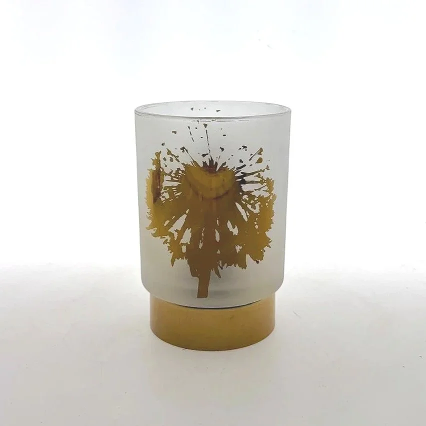 Stikla lampiņa ar zeltījumu