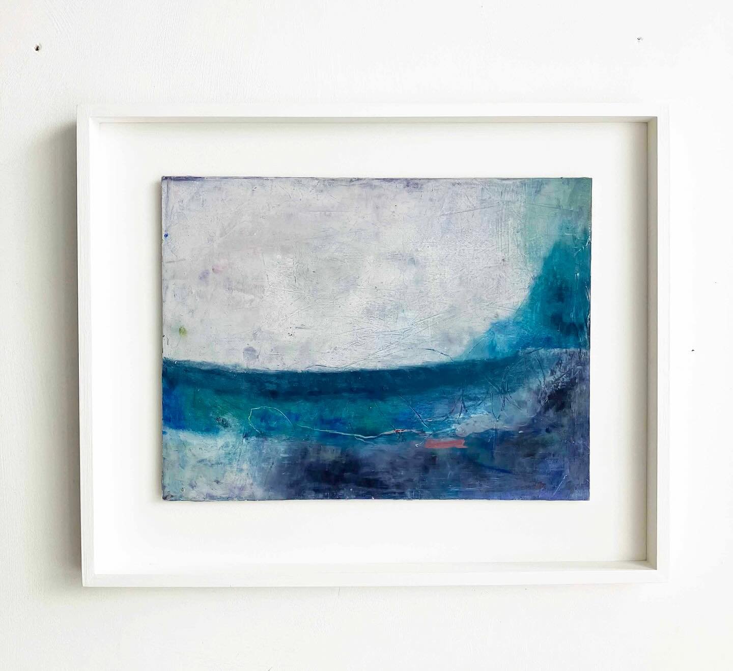 &lsquo;Blue Alchemy&rsquo; an abstract landscape painting inspired by the sea. 

Blue Alchemy
Oil &amp; Coldwax on board
45 x 55cm (including frame) 
&pound;750 - which includes worldwide shipping 

Please DM to enquire. 🌟

#bluealchemy #artcollecto