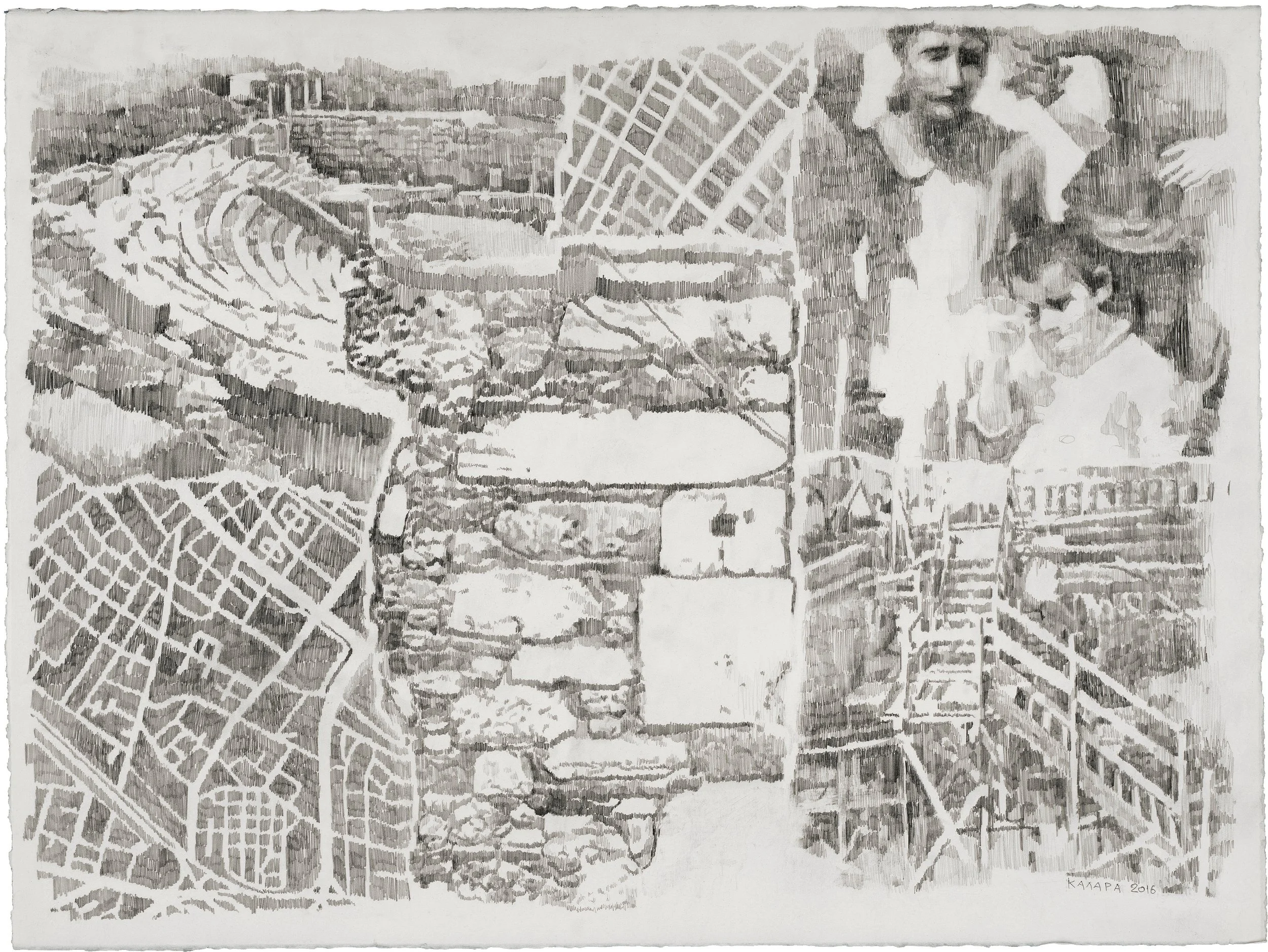 Untitled, 57x77 cm, graphite on paper, 2016