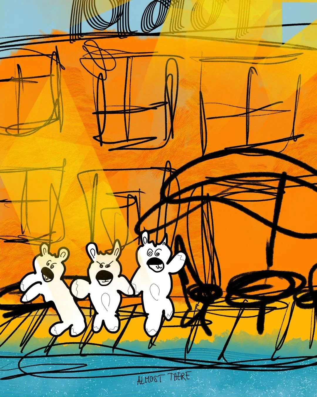 &lsquo;summer plans&rsquo;
message: ALMOST THERE

#365doodlesbysimoniddol #emotionalsupportanimals #teddybears #summerplans #almostthere