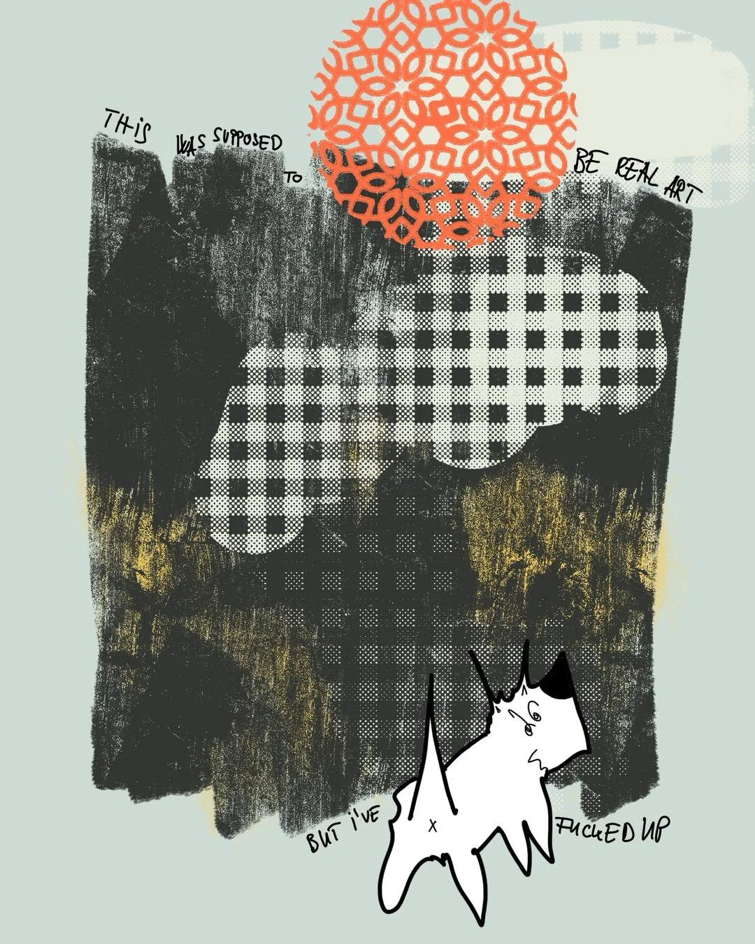 &lsquo;fun fact&rsquo;
message: THIS WAS SUPPOSED TO BE REAL ART BUT I&rsquo;VE FUCKED UP

#365doodlesbysimoniddol ##emotionaldupportanimal #dog #realart #funfact