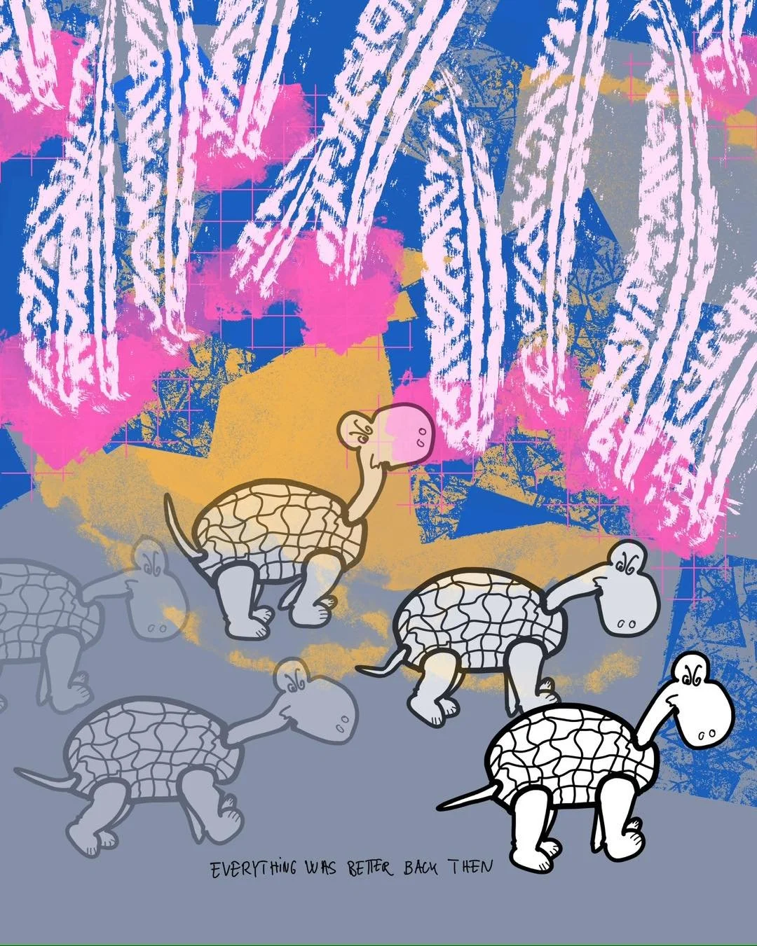 &lsquo;nostalgie&rsquo;
message: EVERYTHING WAS BETTER BACK THEN

#365doodlesbysimoniddol #emotionalsupportanimals #turtles #nostalgie #ewb