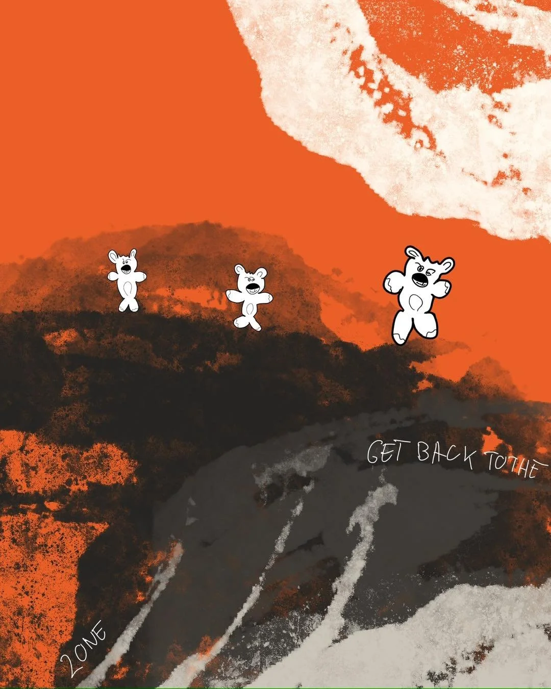 &lsquo;now&rsquo;
message: GET BACK TO THE ZONE

#365doodlesbysimoniddol #emotionalsupportanimals #teddybears #thezone #postapocalyptic