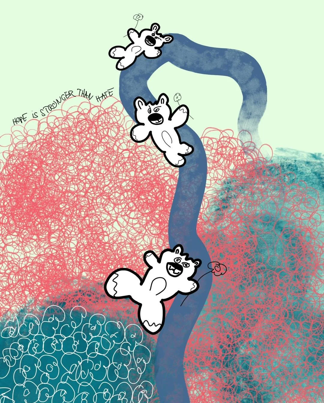 &lsquo;what we have learned&rsquo;
message: HOPE IS STRONGER THAN HATE

#365doodlesbysimoniddol #emotionalsupportanimals #teddybears #hope #hatersgonnahate