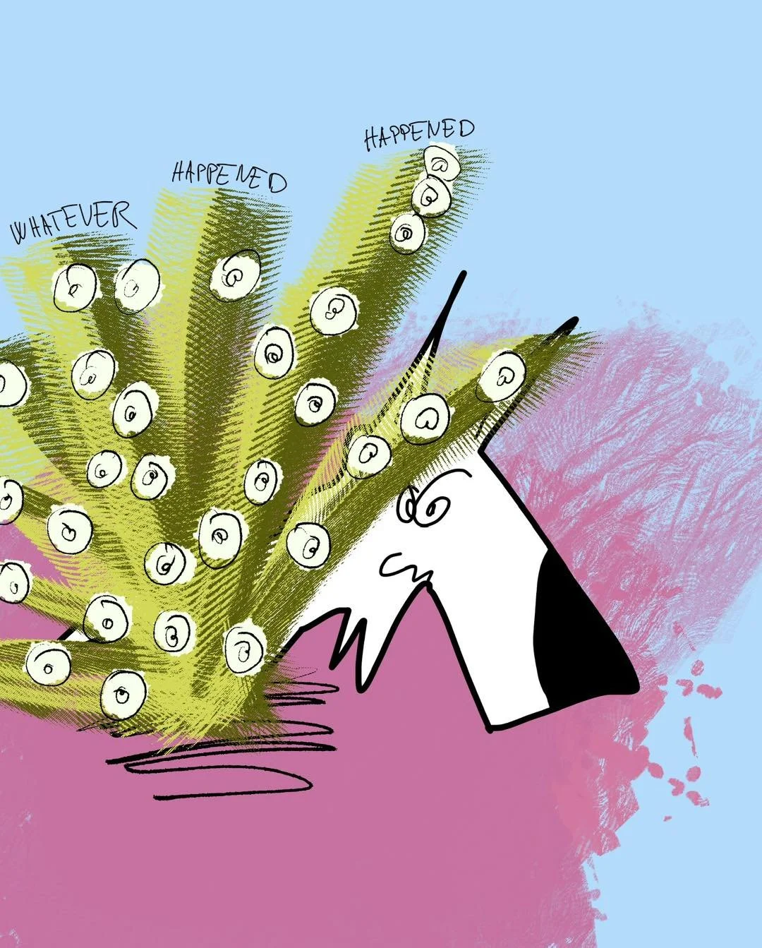 &lsquo;blooming cactus&rsquo;
message: WHATEVER HAPPENED HAPPENED

#365doodlesbysimoniddol #emotionalsupportanimal #dog #bloomingcactus #cactuslover