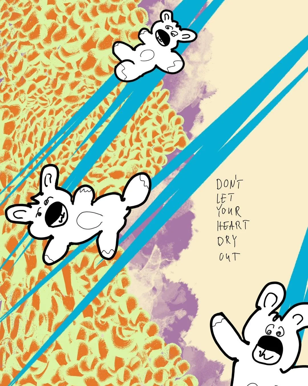 &lsquo;survival instinct&rsquo;
message: DON&rsquo;T LET YOUR HEART DRY OUT

-#365doodlesbysimoniddol #emotionalsupportanimals #teddybears #survivalinstinct #yourheart