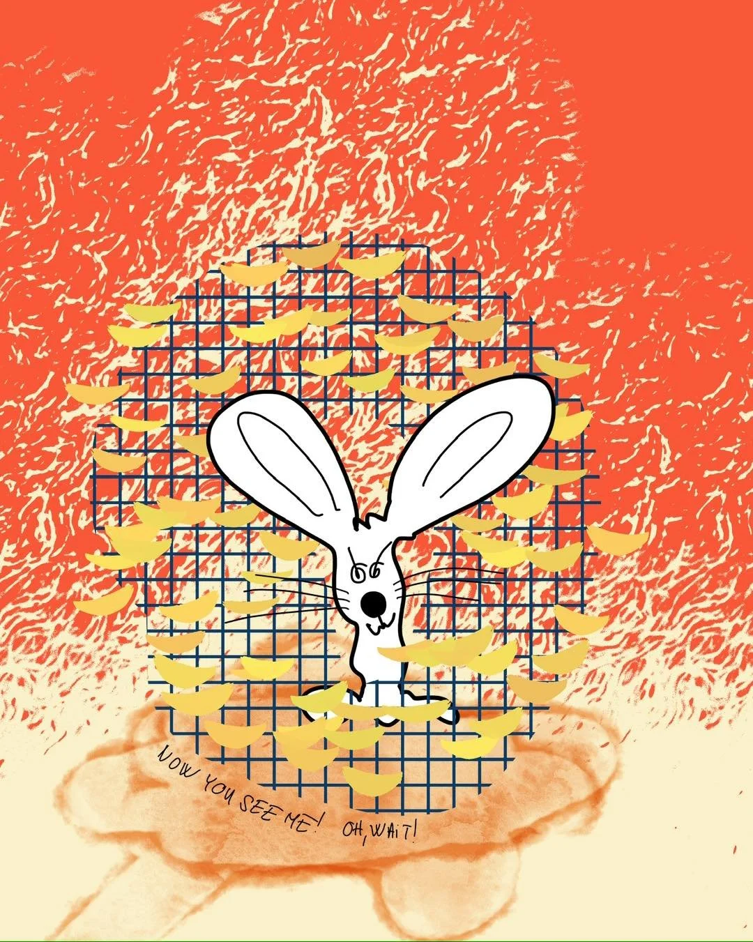 &lsquo;desert storm&rsquo;
message: NOW YOU SEE ME! OH, WAIT! 

#365doodlesbysimoniddol #emotionalsupportanimal #bunny #camouflage #desertstorm
