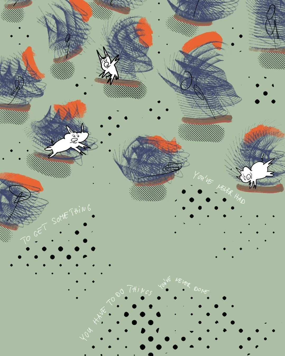 &lsquo;surfing pigs&rsquo; 
message: TO GET SOMETHING YOU&rsquo;VE NEVER HAD YOU HAVE TO DO SOMETHING YOU&rsquo;VE NEVER DONE 

#365doodlesbysimoniddol #emotionalsupportanimals #pigs #surfing #dailydrawing