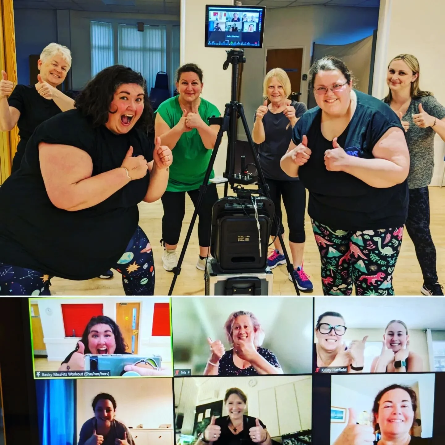We welcomed new and returning MissFits (some decided not to be in the photo and that's totally fine - there's no pressure! 💜) at last night's #midweekmissfits class! Both our online and face to face dance studio was BUZZING! Lots of smiles, lots of 