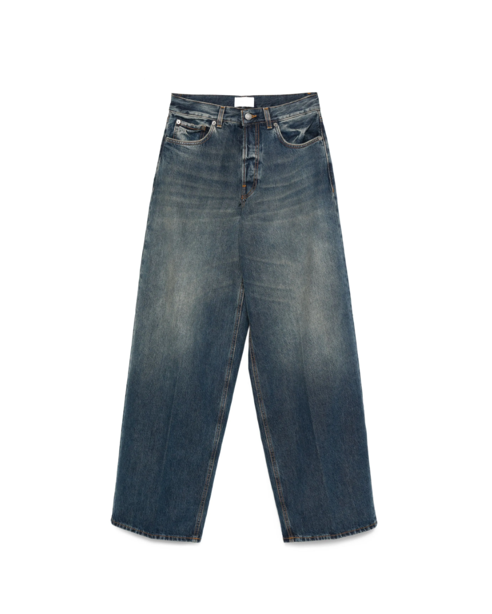 Jeans with Logo-Patch