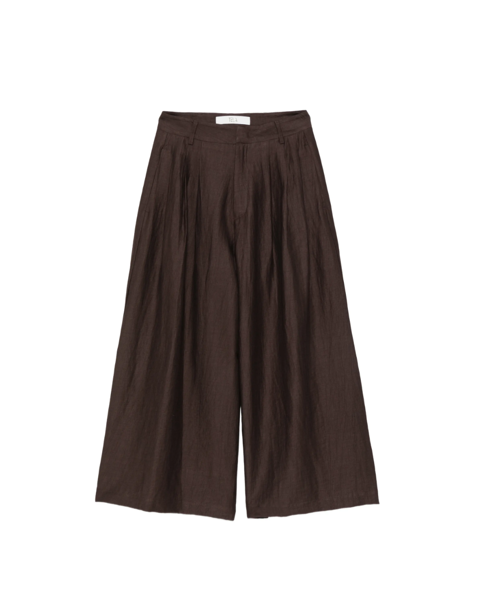 Pleated Wide Trousers